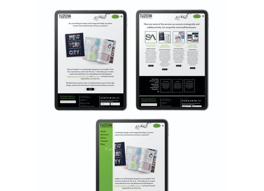 Ruzow Graphics Website