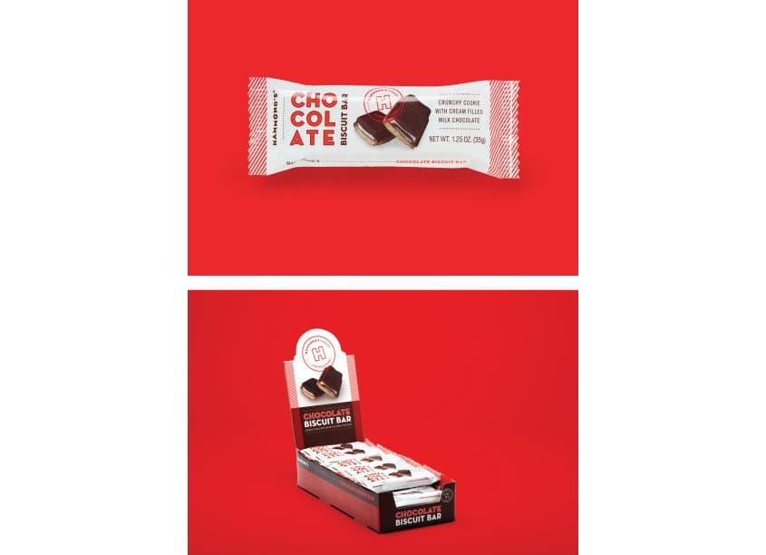 Chocolate Biscuit Bar Packaging — Package Design — by Ellen Bruss Design — 2020 GDUSA award winner