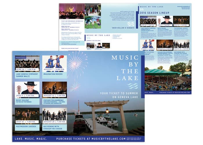 Music by the Lake Season Calendar