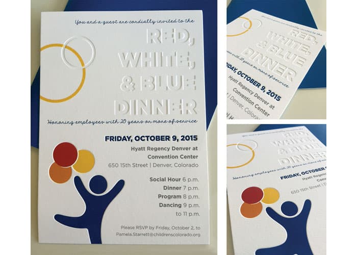 Red, White & Blue Dinner Invites