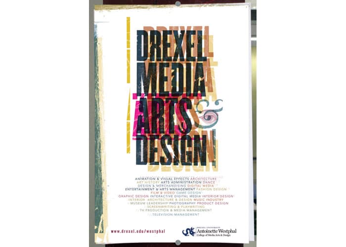 Drexel University Westphal College of Media Arts & Design Recruitment Poster