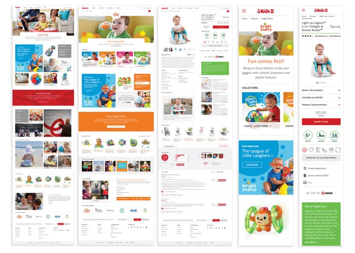 Kids II Website Redesign
