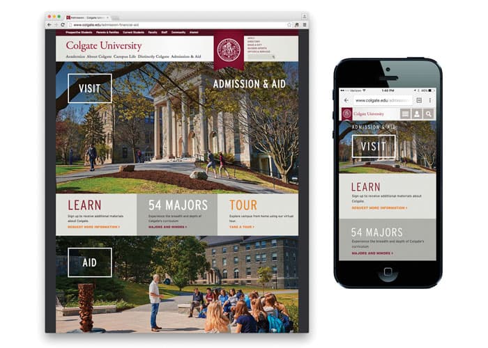 Admission Landing Page