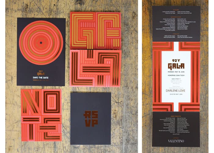 92nd Street Y 2016 Gala Invitation