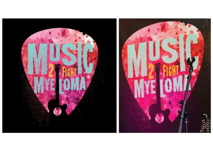 Music 2 Fight Myeloma Logo and Identity
