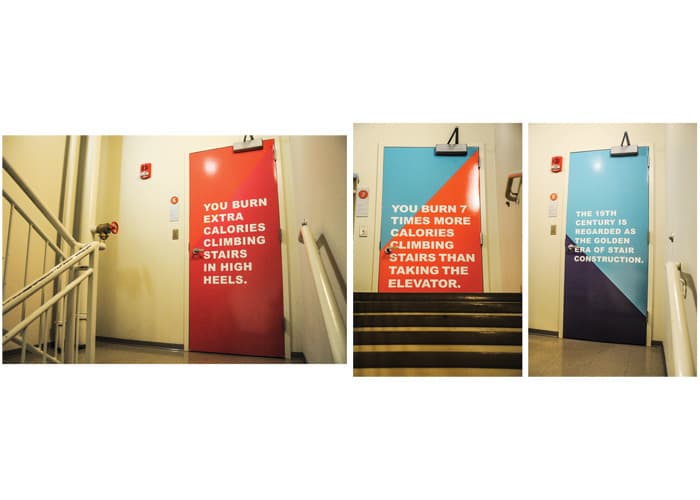 Take the Stairs Environmental Graphics