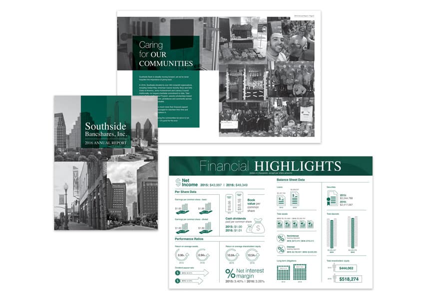 Southside Bank 2016 Annual Report Senior Graphic