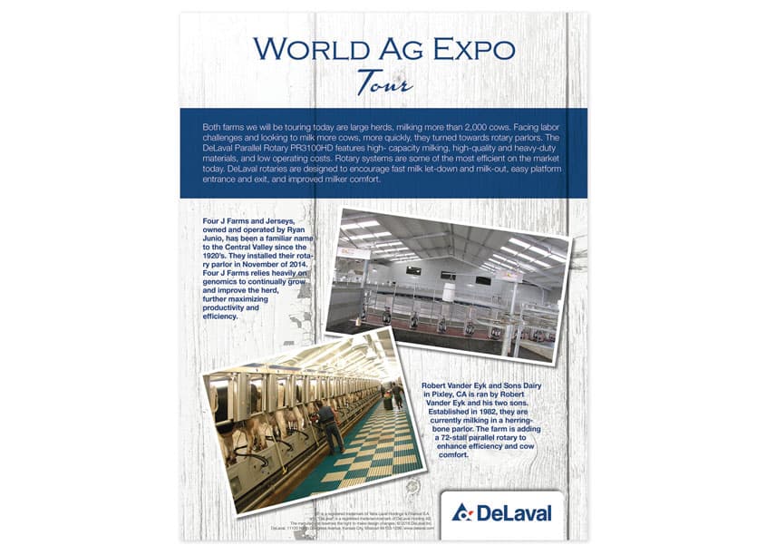 DeLaval Technology Tour Invitation