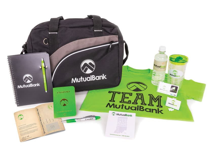 MutualBank New Employee Swag Bag — Package Design — by MutualBank — 2018 GDUSA award winner