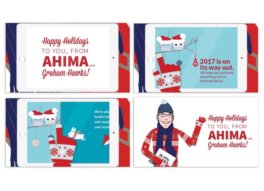 Holiday 'Graham' Animation — Animation, Video & Motion design — by American Health Information Management Association (AHIMA) — 2018 GDUSA award winner