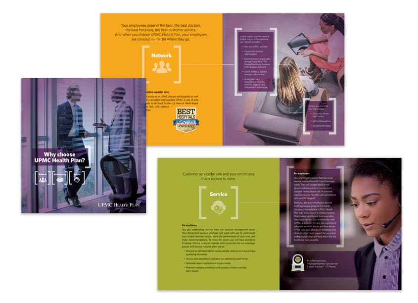 UPMC Health Plan Why Choose Brochure — Brochures & Collateral design — by UPMC Health Plan — 2018 GDUSA award winner