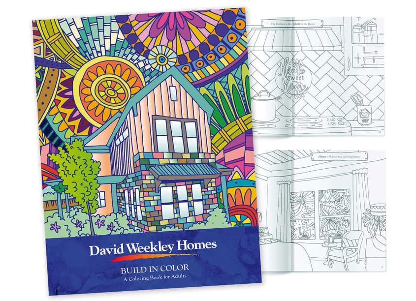 David Weekley Homes Adult Coloring Book