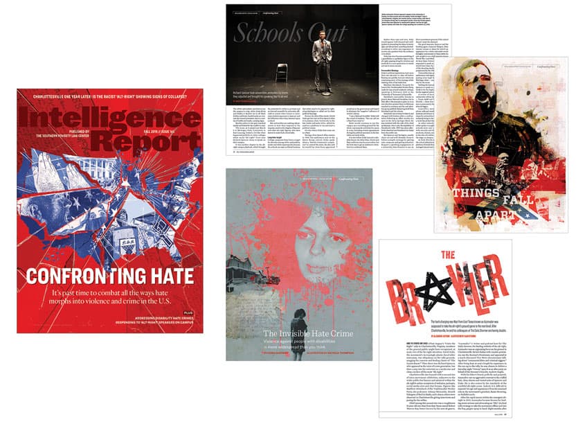 Intelligence Report, Issue 165 — Publications & Newsletters design — by Southern Poverty Law Center — 2019 GDUSA award winner