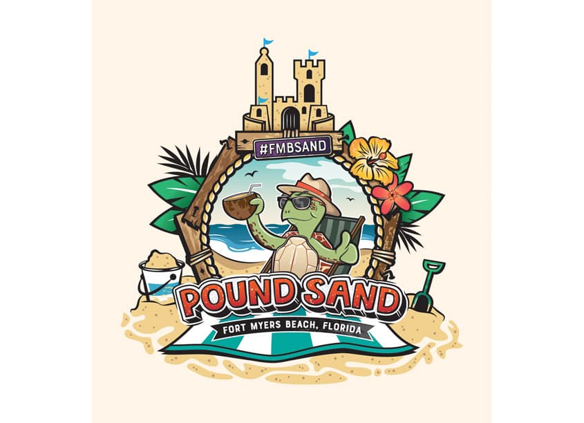 Pound Sand Shirt Design — Branding + Identity Programs design — by Phelan Family Brands — 2019 GDUSA award winner