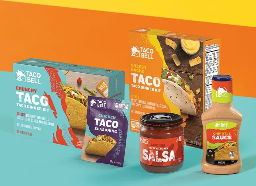 Taco Bell Grocery Packaging