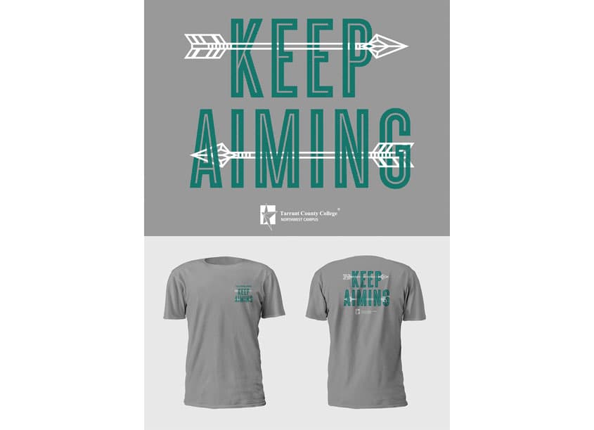 Keep Aiming — Package Design — by Tarrant County College District/Graphic Services — 2019 GDUSA award winner
