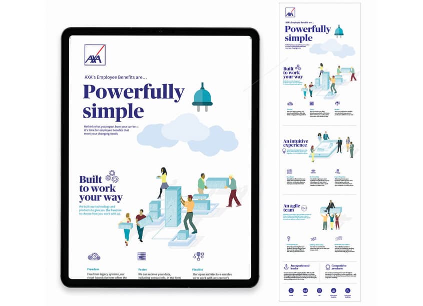 Employee Benefits Powerfully Simple Landing Page