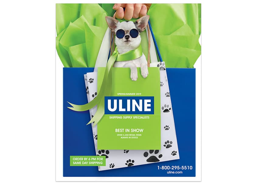 Uline Retail Dog Catalog Cover