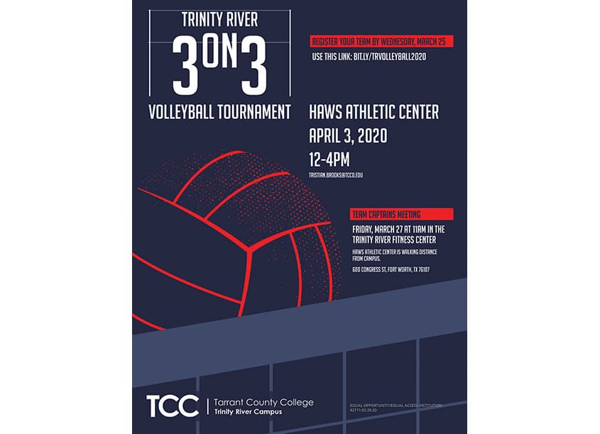 3 On 3 Volleyball Tournament Posters