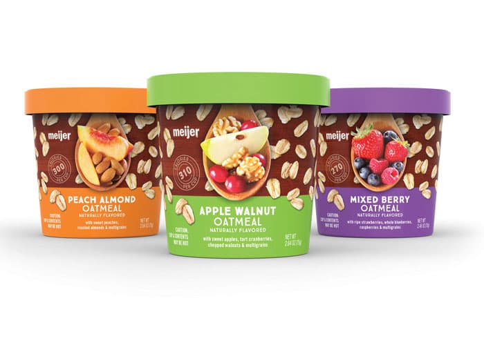 Meijer Oatmeal Single-Serve Cups