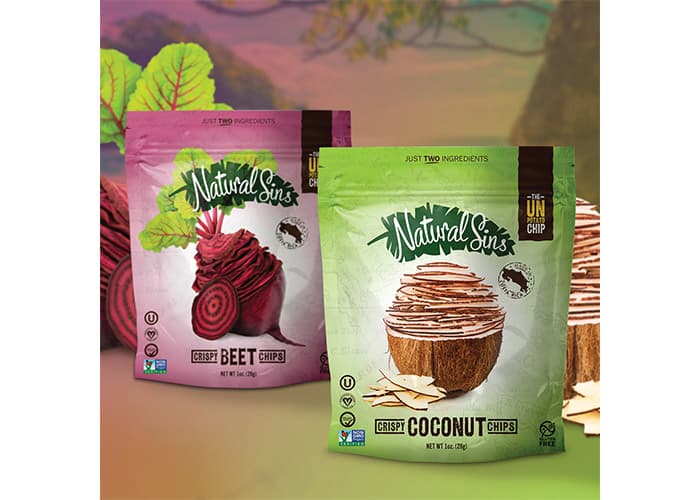 Natural Sins Chips Packaging