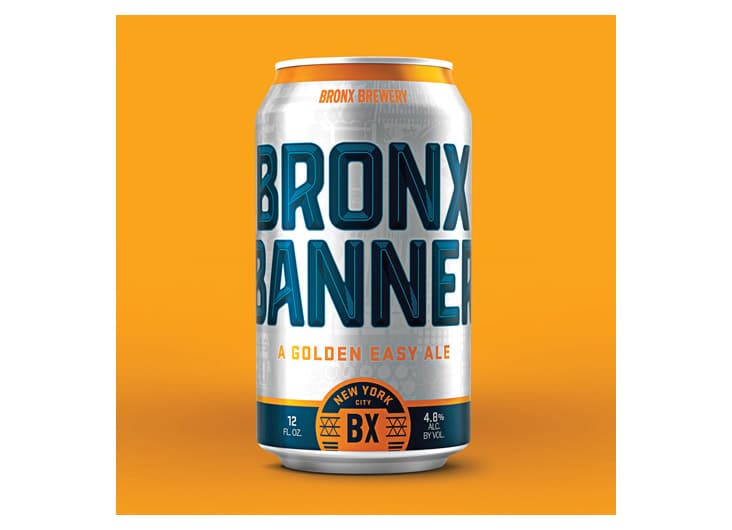 Bronx Banner Beer Can