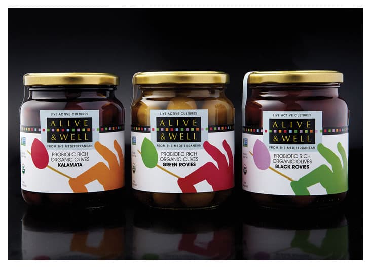 Alive & Well Olives Packaging