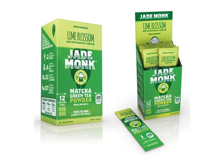 Jade Monk Matcha Tea Sachet Cartons
