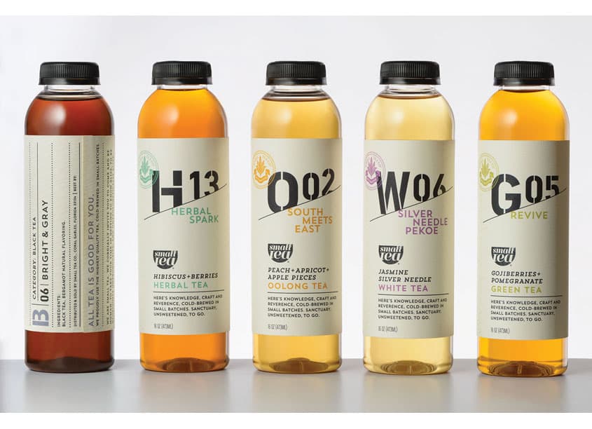 Small Tea Ready to Drink Packaging — Food & Beverage design — by Sally Morrow Creative — 2018 GDUSA award winner