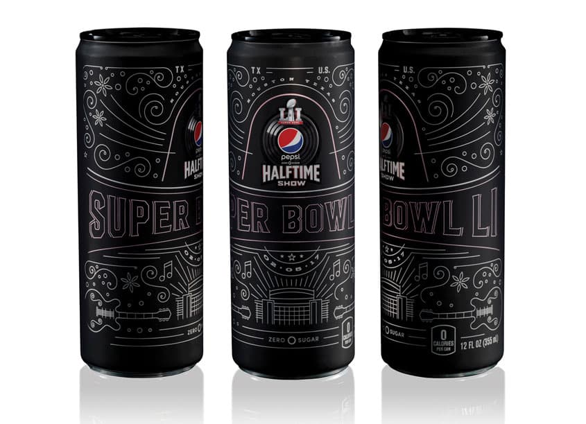 Pepsi Zero Sugar Super Bowl LI Halftime Show Commemorative Can