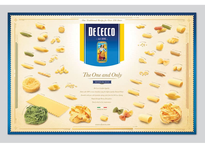 De Cecco Pasta Poster