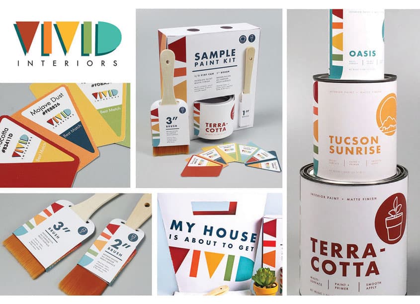 Vivid Interiors Paint Branding