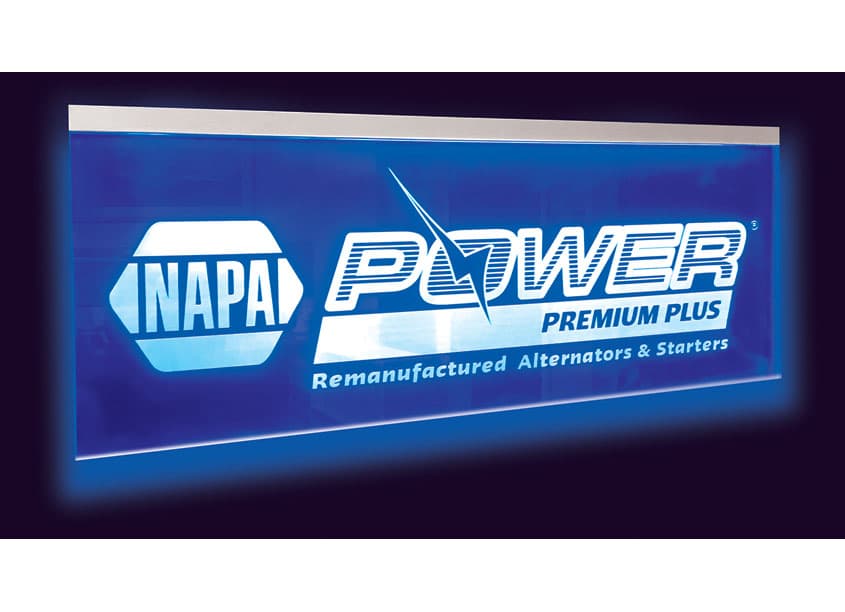NAPA® Power Premium Plus Edge Lit Sign