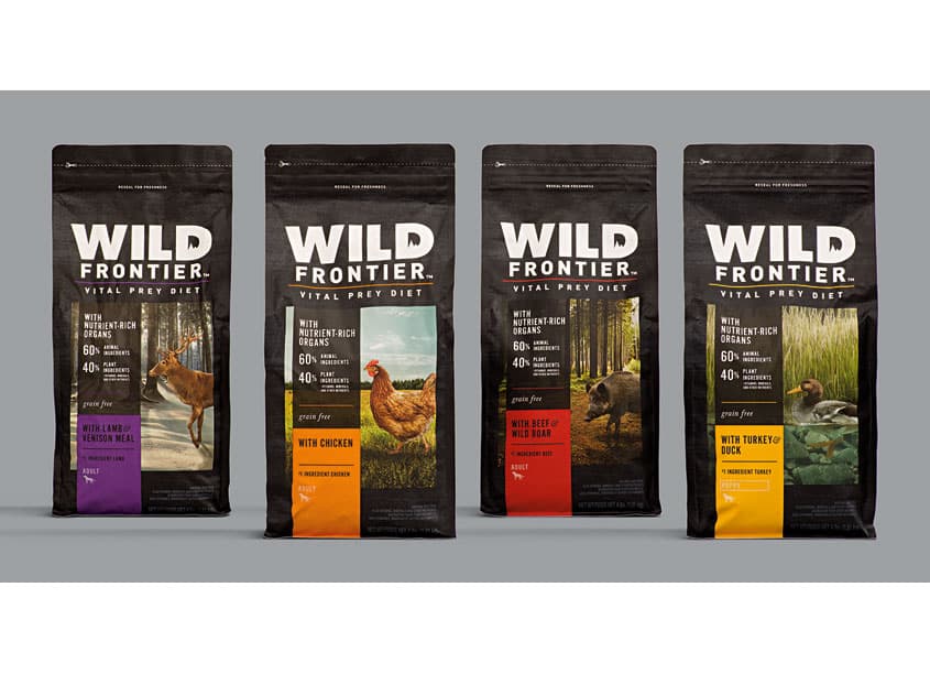 Wild Frontier Specialty Pet Food Package Design