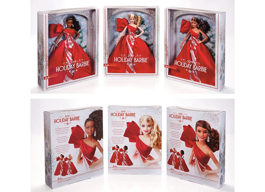 2019 Holiday Barbie® Doll Packaging