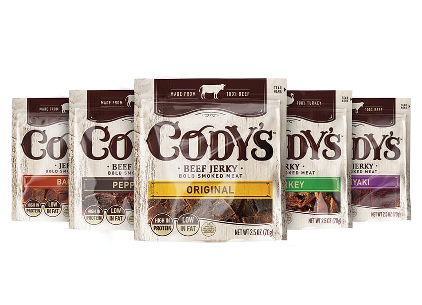 Cody’s Meat Snacks Packaging