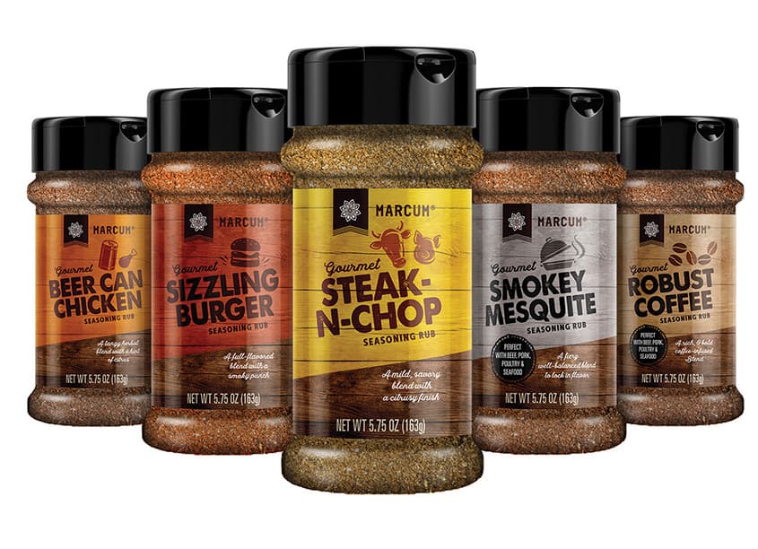 Marcum Premium Rubs Packaging