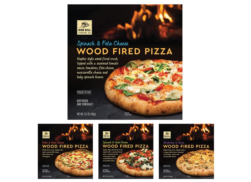 Nob Hill Wood Fired Pizza Packaging
