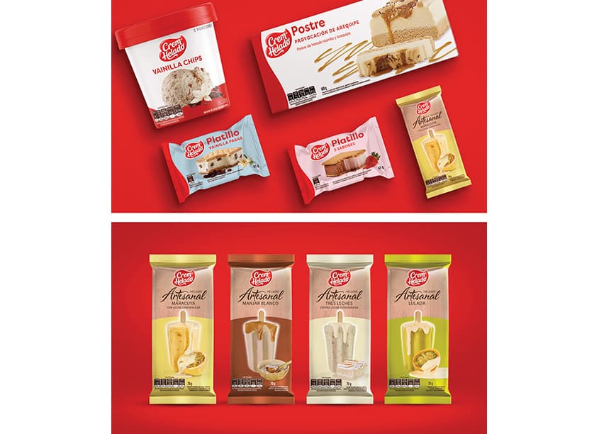 Crem Helado Portfolio & Package Redesign