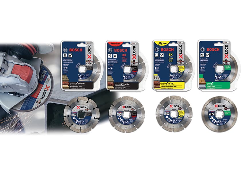 Bosch X-Lock Grinder Diamond Blade Packages