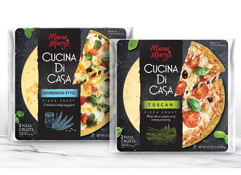 Mama Mary’s Cucina Di Casa Rebrand and Package Design — Food & Beverage design — by The Biondo Group — 2020 GDUSA award winner