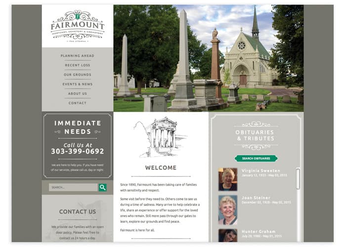 Fairmount Cemetery Website
