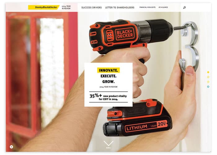 Stanley Black and Decker 2014 Online Year in Review