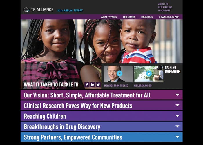 2014 TB Alliance Online Annual Report