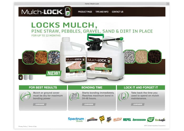 Mulch-Lock Website