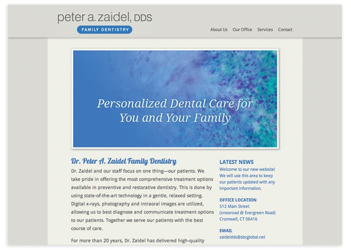 Dr. Zaidel Responsive Website