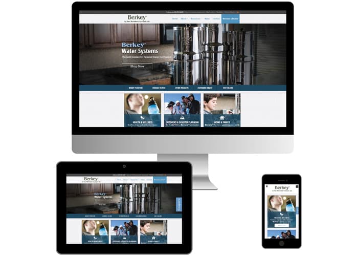 Berkey Water Website Design