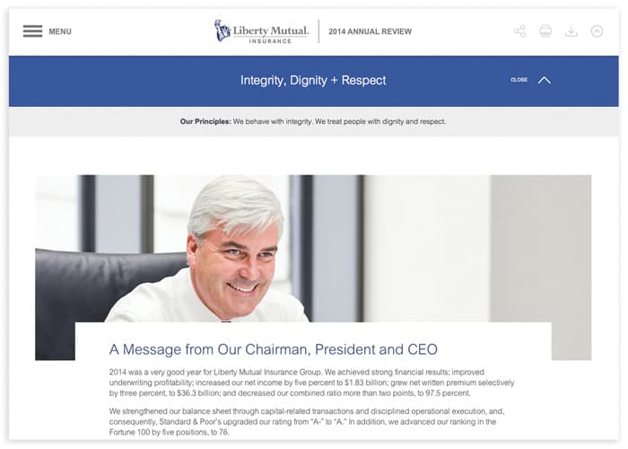Liberty Mutual Annual Report 2014