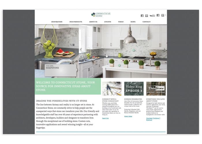 Connecticut Stone Mobile Website