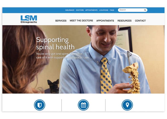 LSM Chiropractic Clinic Website